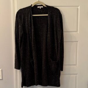 Madewell Black Open-Front Cardigan Size Small